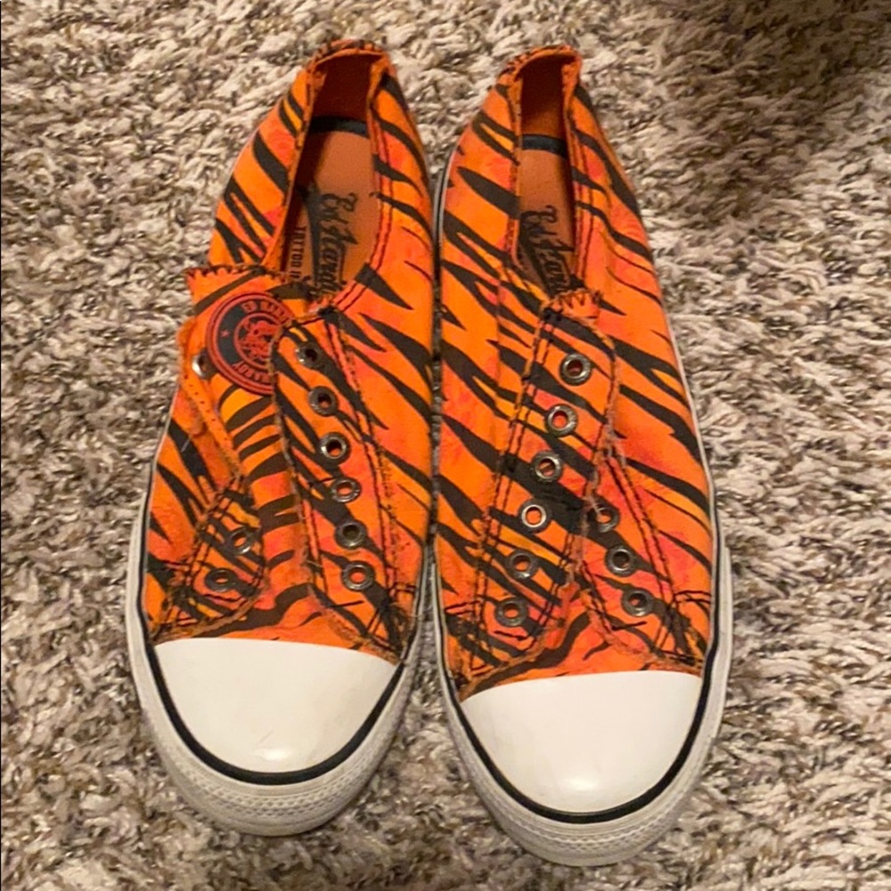 Ed hardy tiger stripe shoes